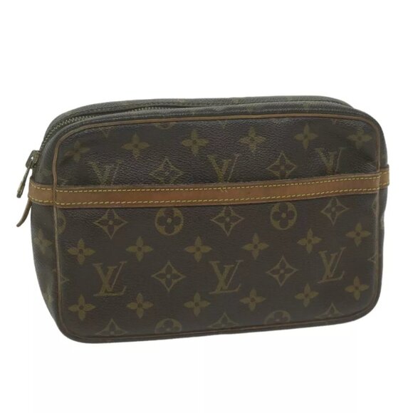 LOUIS VUITTON Monogram Compiegne 23 Clutch Bag - Picture 1 of 7